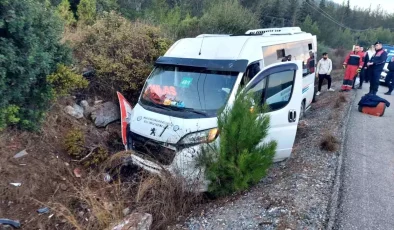 Bodrum’da Minibüs Şarampole Uçtu: 8 Yaralı